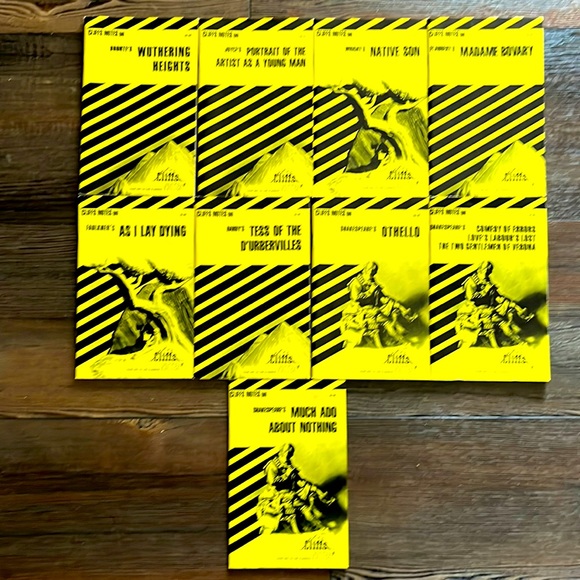 Cliffs Notes aka Cliff Notes 9 Book Bundle EXC - Picture 1 of 12